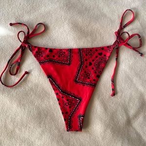 Red Banda bikini bottom